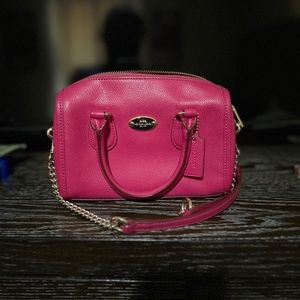 Coach Mini Bennett Bag Handbag Purse Cranberry